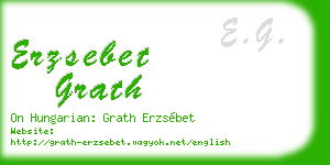 erzsebet grath business card